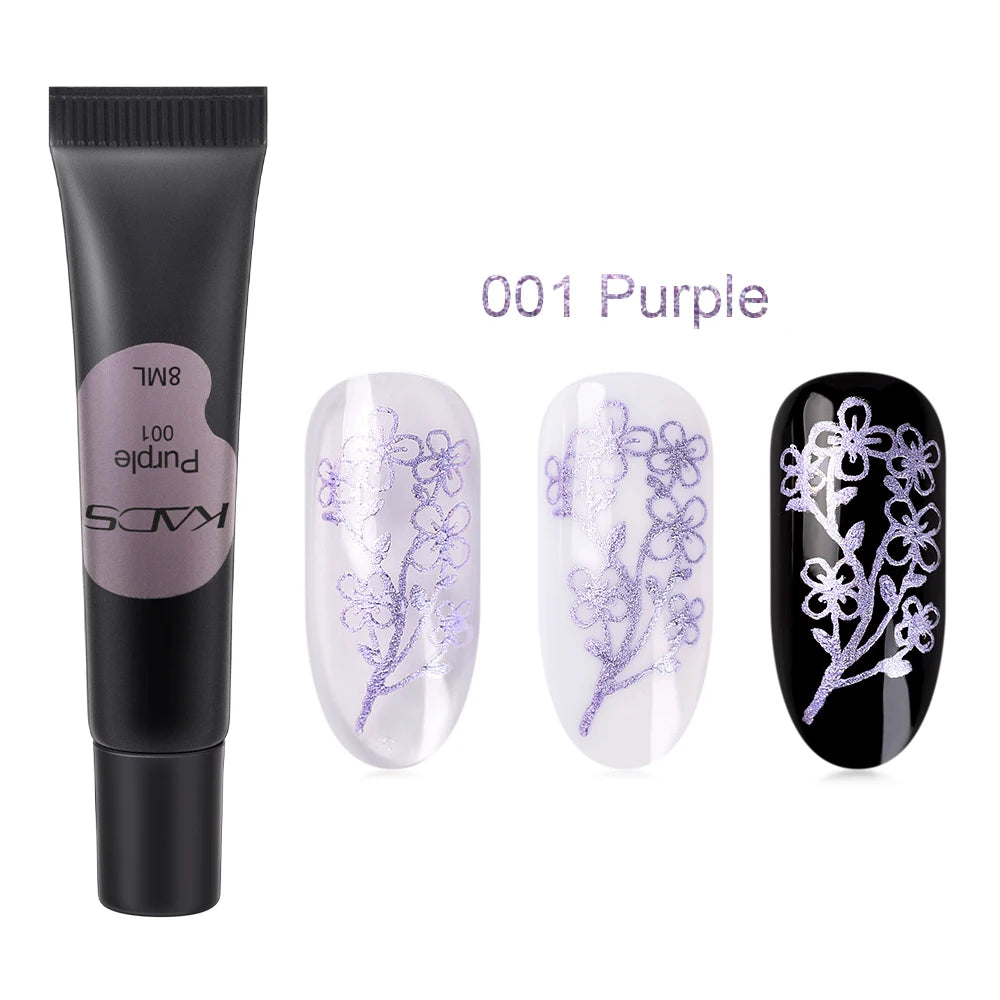 Stamping Gel Polish 8ml Gel Paint Nail Polish for Stamping Print Black White UV Gel Vanish for Nail Art Stamp Plate Tool