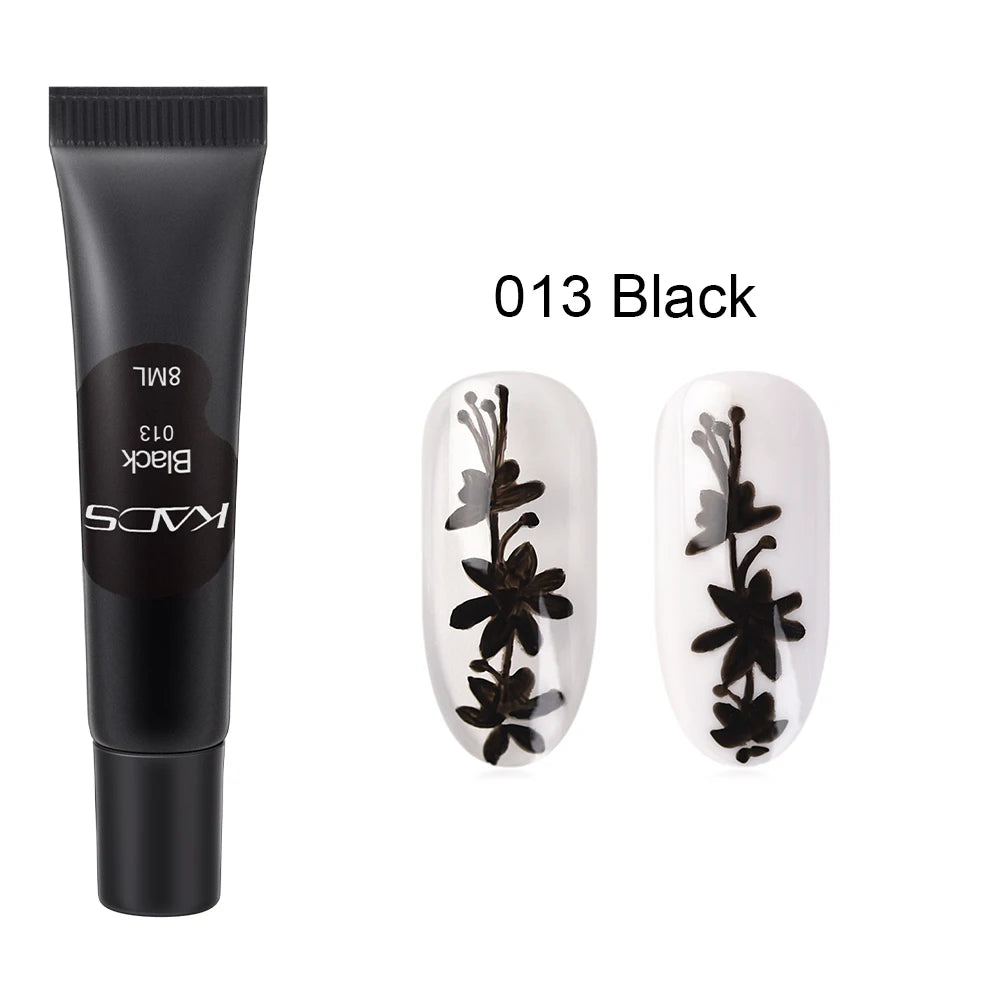 Stamping Gel Polish 8ml Gel Paint Nail Polish for Stamping Print Black White UV Gel Vanish for Nail Art Stamp Plate Tool