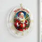 Custom Santa Claus Reindeer Acrylic Wall Clock 10 Christmas Holiday Decor, Transparent Edge, Silent Quartz