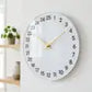 Custom Santa Claus Reindeer Acrylic Wall Clock 10 Christmas Holiday Decor, Transparent Edge, Silent Quartz