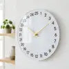 Custom Santa Claus Reindeer Acrylic Wall Clock 10 Christmas Holiday Decor, Transparent Edge, Silent Quartz