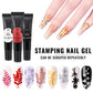 Stamping Gel Polish 8ml Gel Paint Nail Polish for Stamping Print Black White UV Gel Vanish for Nail Art Stamp Plate Tool