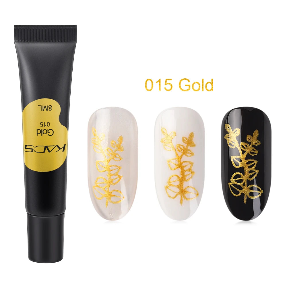 Stamping Gel Polish 8ml Gel Paint Nail Polish for Stamping Print Black White UV Gel Vanish for Nail Art Stamp Plate Tool