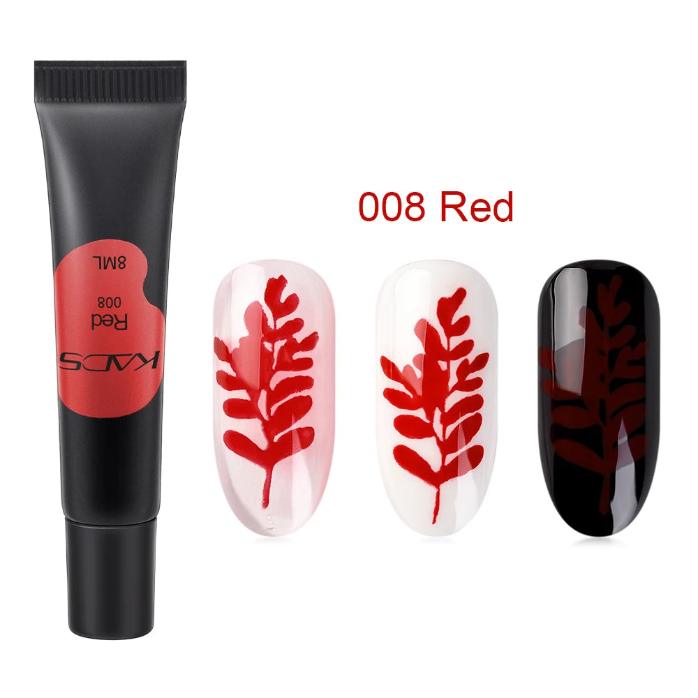 Stamping Gel Polish 8ml Gel Paint Nail Polish for Stamping Print Black White UV Gel Vanish for Nail Art Stamp Plate Tool