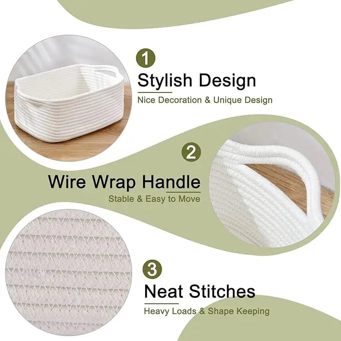 3pcs Woven Basket, Gift Basket Empty