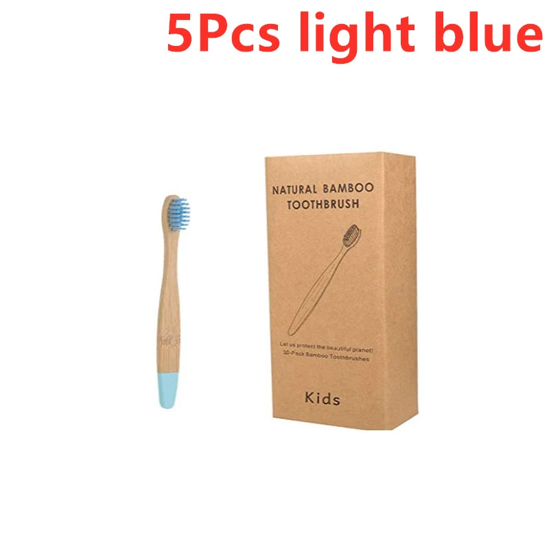 New  Organic Children's Bamboo Toothbrush ten Colors Soft Fibre Bristles Biodegradable Handle Eco Friendly Kids Toothbrushes