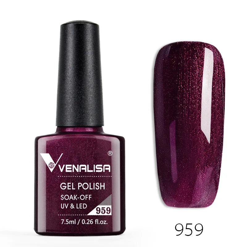 VENALISA Reflective Disco Glitter Full Coverage Super Diamond Sparkle Pigment Gel Nail Polish Soak off UV LED Nail Gel Varnish