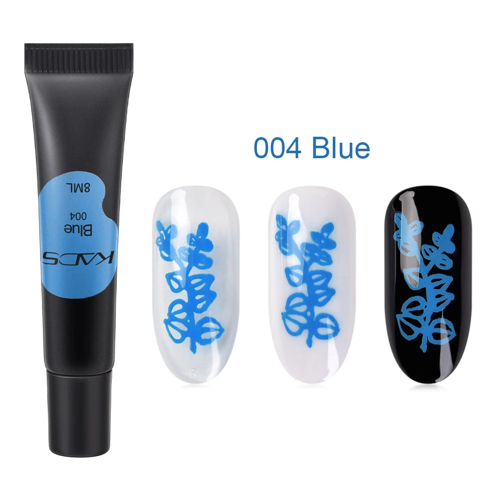 Stamping Gel Polish 8ml Gel Paint Nail Polish for Stamping Print Black White UV Gel Vanish for Nail Art Stamp Plate Tool