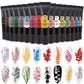 Stamping Gel Polish 8ml Gel Paint Nail Polish for Stamping Print Black White UV Gel Vanish for Nail Art Stamp Plate Tool