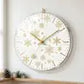 Custom Santa Claus Reindeer Acrylic Wall Clock 10 Christmas Holiday Decor, Transparent Edge, Silent Quartz