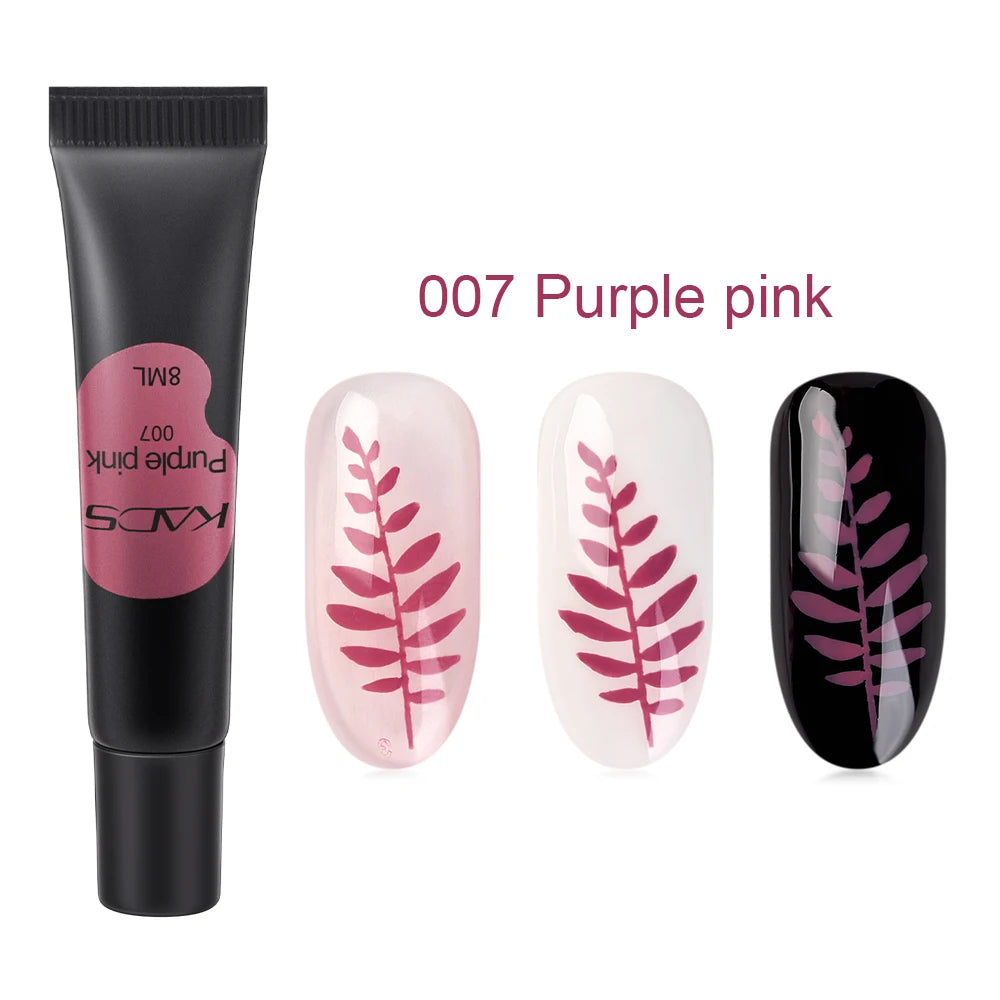 Stamping Gel Polish 8ml Gel Paint Nail Polish for Stamping Print Black White UV Gel Vanish for Nail Art Stamp Plate Tool