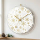 Custom Santa Claus Reindeer Acrylic Wall Clock 10 Christmas Holiday Decor, Transparent Edge, Silent Quartz