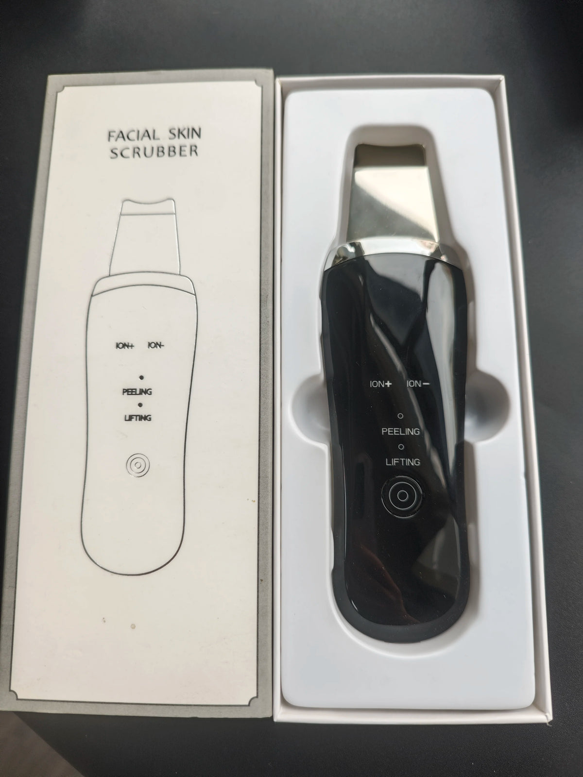 Portable Electric Ultra-Sonic Skin Scrubber Facial Dead Skin Peeler & Cleaning Device Facile Face Peeling Machine