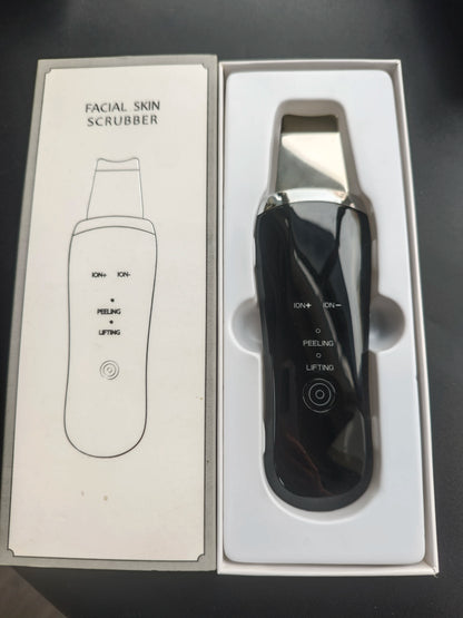Portable Electric Ultra-Sonic Skin Scrubber Facial Dead Skin Peeler & Cleaning Device Facile Face Peeling Machine
