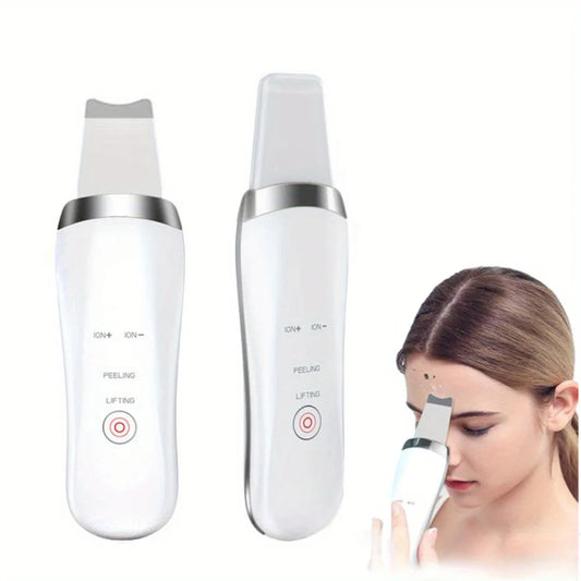 Portable Electric Ultra-Sonic Skin Scrubber Facial Dead Skin Peeler & Cleaning Device Facile Face Peeling Machine
