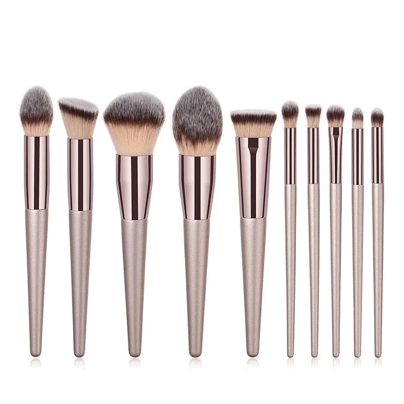 Champagne Finish Brush Set