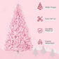 High Quality Artificial Pink Spruce Christmas Trees Auto Open Steel Base Remote Control Eco-Friendly for Indoor Xmas Decoration