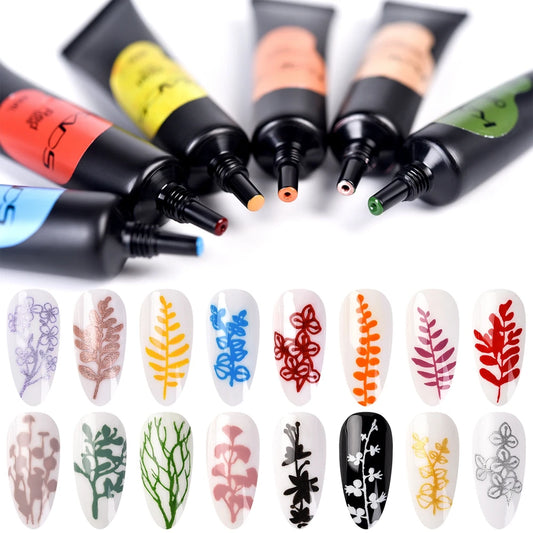 Stamping Gel Polish 8ml Gel Paint Nail Polish for Stamping Print Black White UV Gel Vanish for Nail Art Stamp Plate Tool