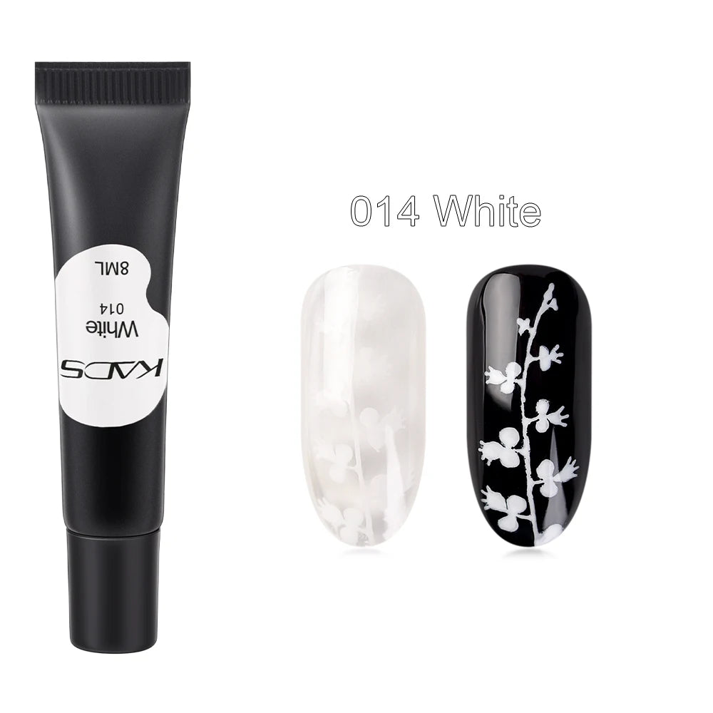 Stamping Gel Polish 8ml Gel Paint Nail Polish for Stamping Print Black White UV Gel Vanish for Nail Art Stamp Plate Tool