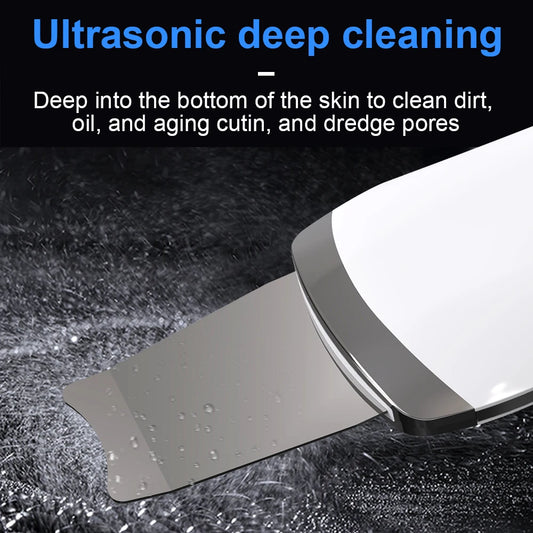 Portable Electric Ultra-Sonic Skin Scrubber Facial Dead Skin Peeler & Cleaning Device Facile Face Peeling Machine