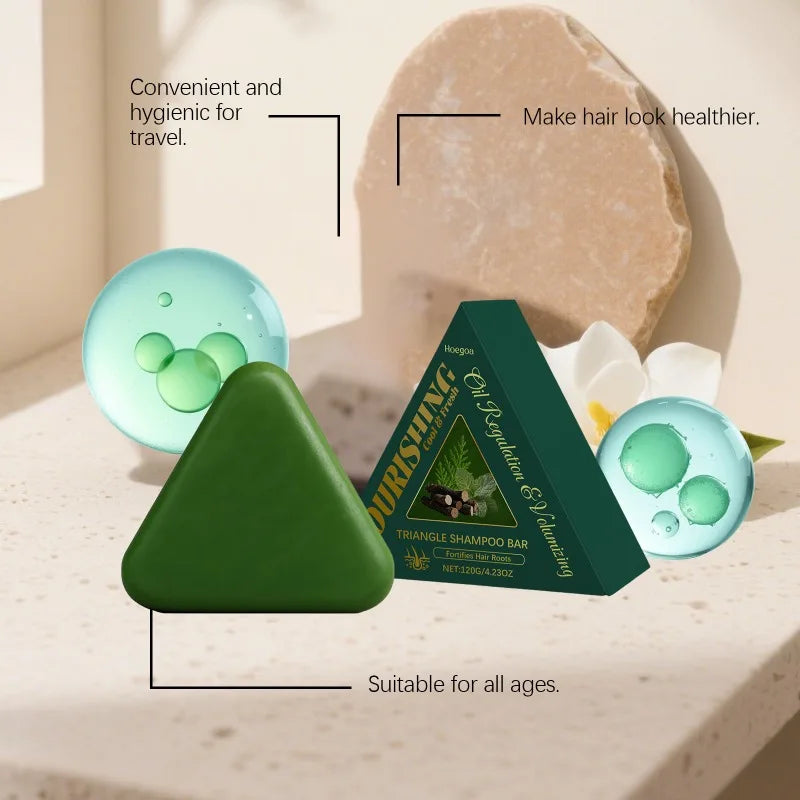 Hoegoa Herbal Nourishing Shampoo Soap Cares For Your Hair, Cleanses It, Makes It Smooth, Lustrous, Refreshing And Non-Greasy