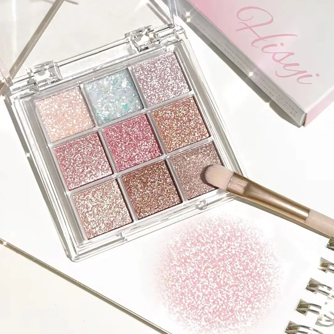 Pearlescent Glitter Eyeshadow Palette