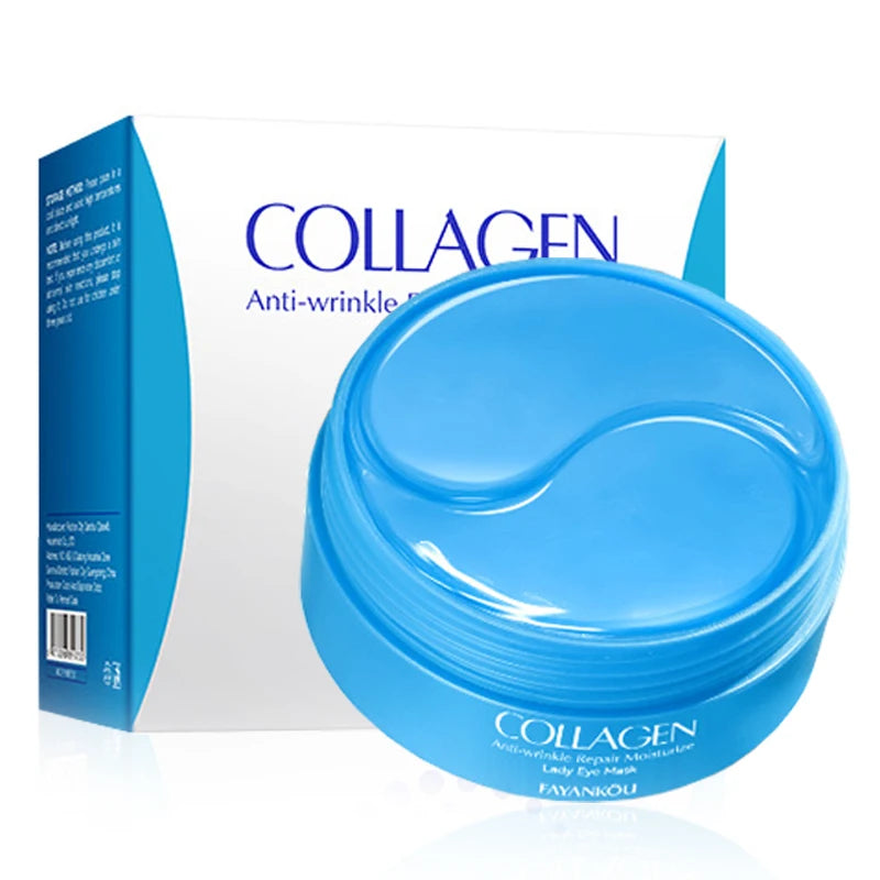 60pcs/box Crystal Collagen Eye Mask Anti Dark Circles Remove Eye Bags Firming Moisturizing Eye Patches Gel Pads Eyes Skin Care