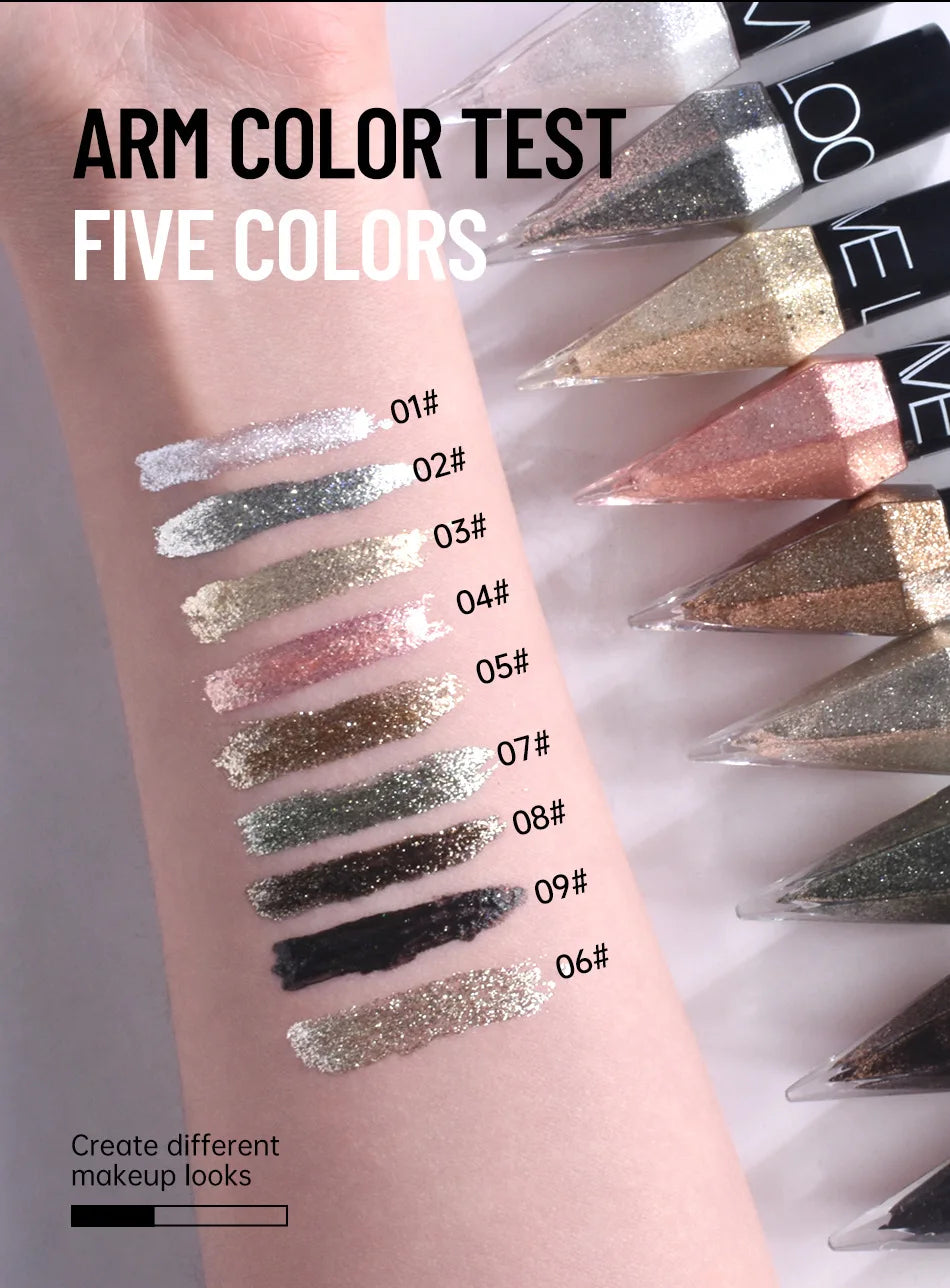 Diamond-Shimmer Quick-Dry Liquid Eyeliner