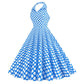 Women'S Elegant Vintage Rockabilly Dress For Women 1950s Style Polka Dot Swing Dress For Retro Parties Costumes Movie Dresses