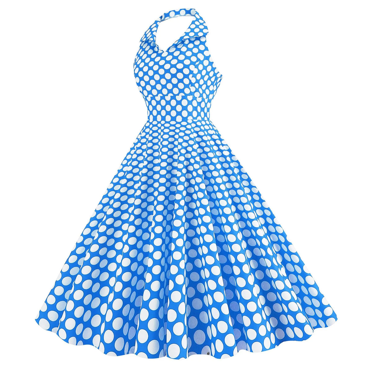 Women'S Elegant Vintage Rockabilly Dress For Women 1950s Style Polka Dot Swing Dress For Retro Parties Costumes Movie Dresses