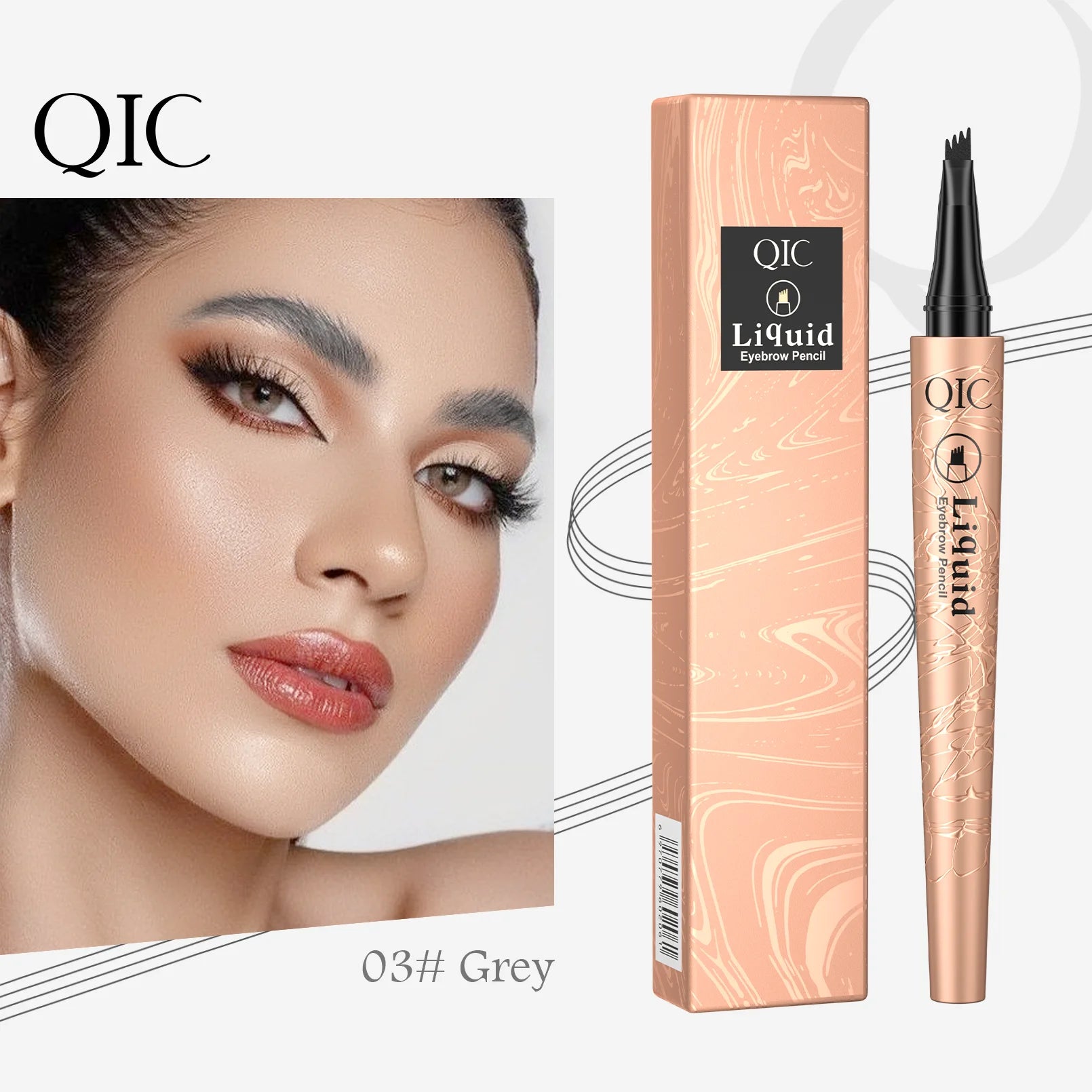 Four-Tip Waterproof Brow Pen