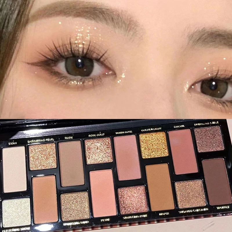 Sixteen Color Nude Eyeshadow Palette
