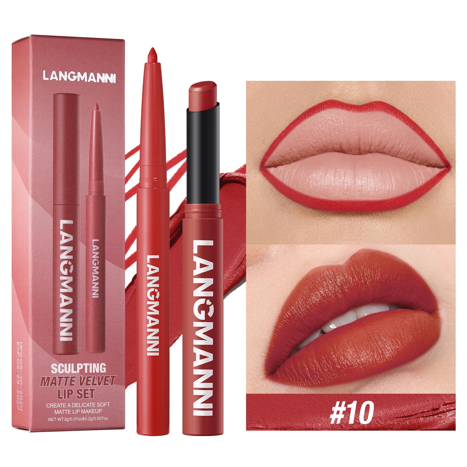 Dual Lipliner Lipstick Pencil