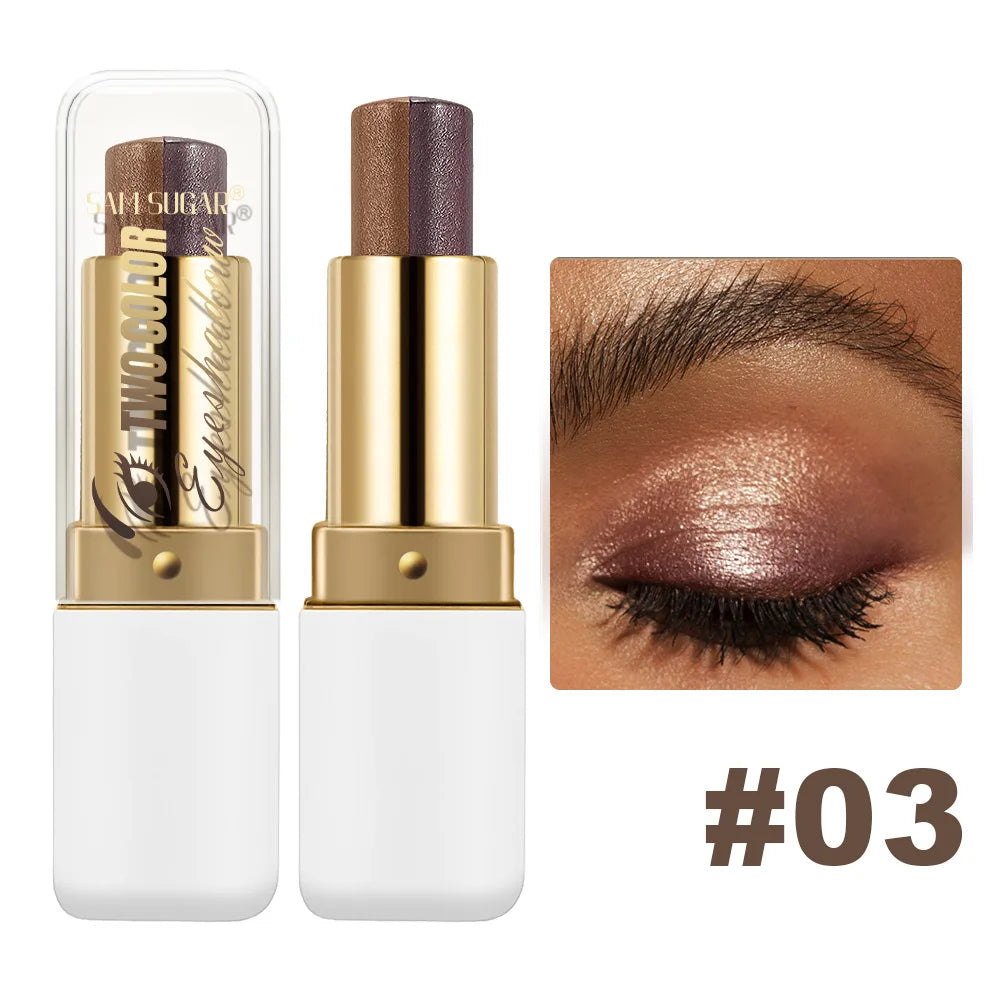 Dual-Color Shimmer Eyeshadow Stick