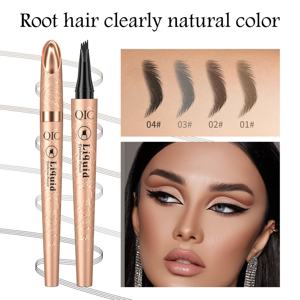 Four-Tip Waterproof Brow Pen