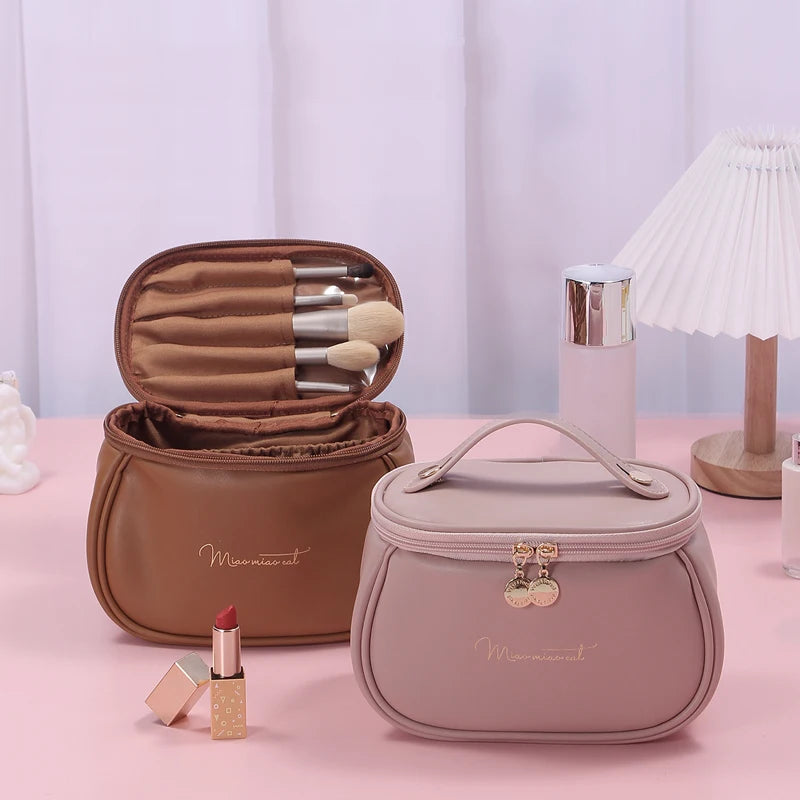Reusable PU Leather Makeup Bag