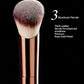 No 21 Foundation Makeup Brush Soft Fiber Hair Single Face Brush Household Travel Cosmetic Accessory