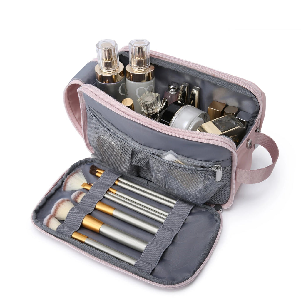 Women's Cosmetic Bag BAGSMART Waterproof Dopp Kit for Travel Lightweight Toiletries Bag for Men Makeup Bag Travel Necessaries