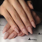 24pcs/set short fake nails for women girls almond ballet nail tips matte red nude brown faux ongles press on acrylic false nail