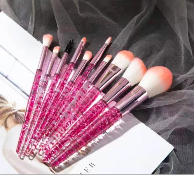Ten Piece Makeup Brushes