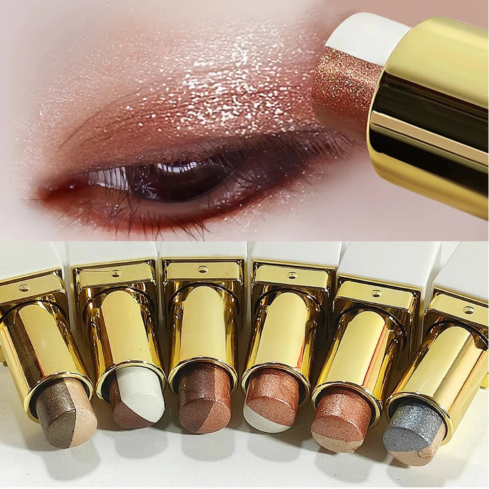 Dual-Color Shimmer Eyeshadow Stick