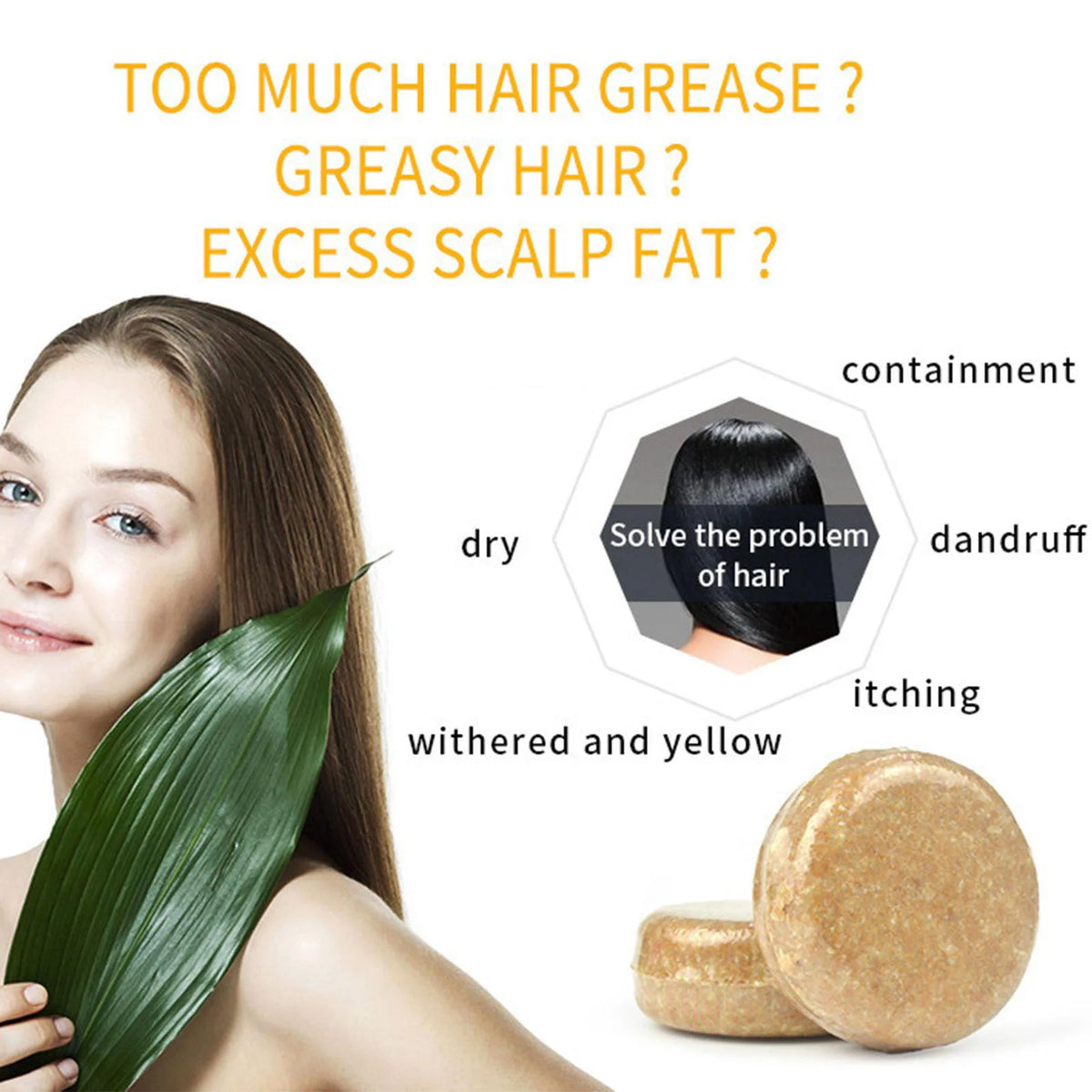 Ginger Polygonum Shampoo Bar