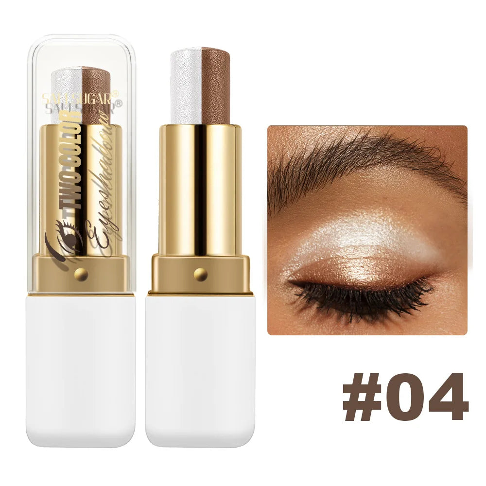 Dual-Color Shimmer Eyeshadow Stick