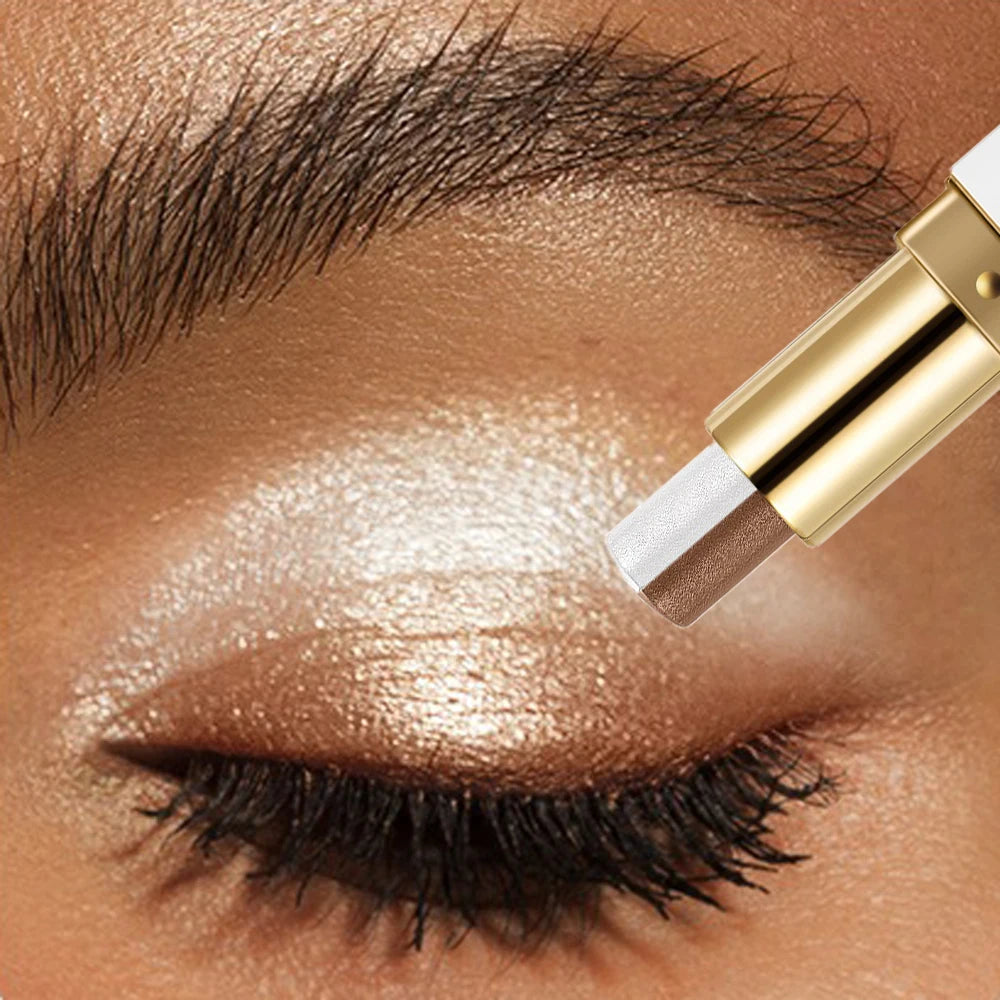 Dual-Color Shimmer Eyeshadow Stick