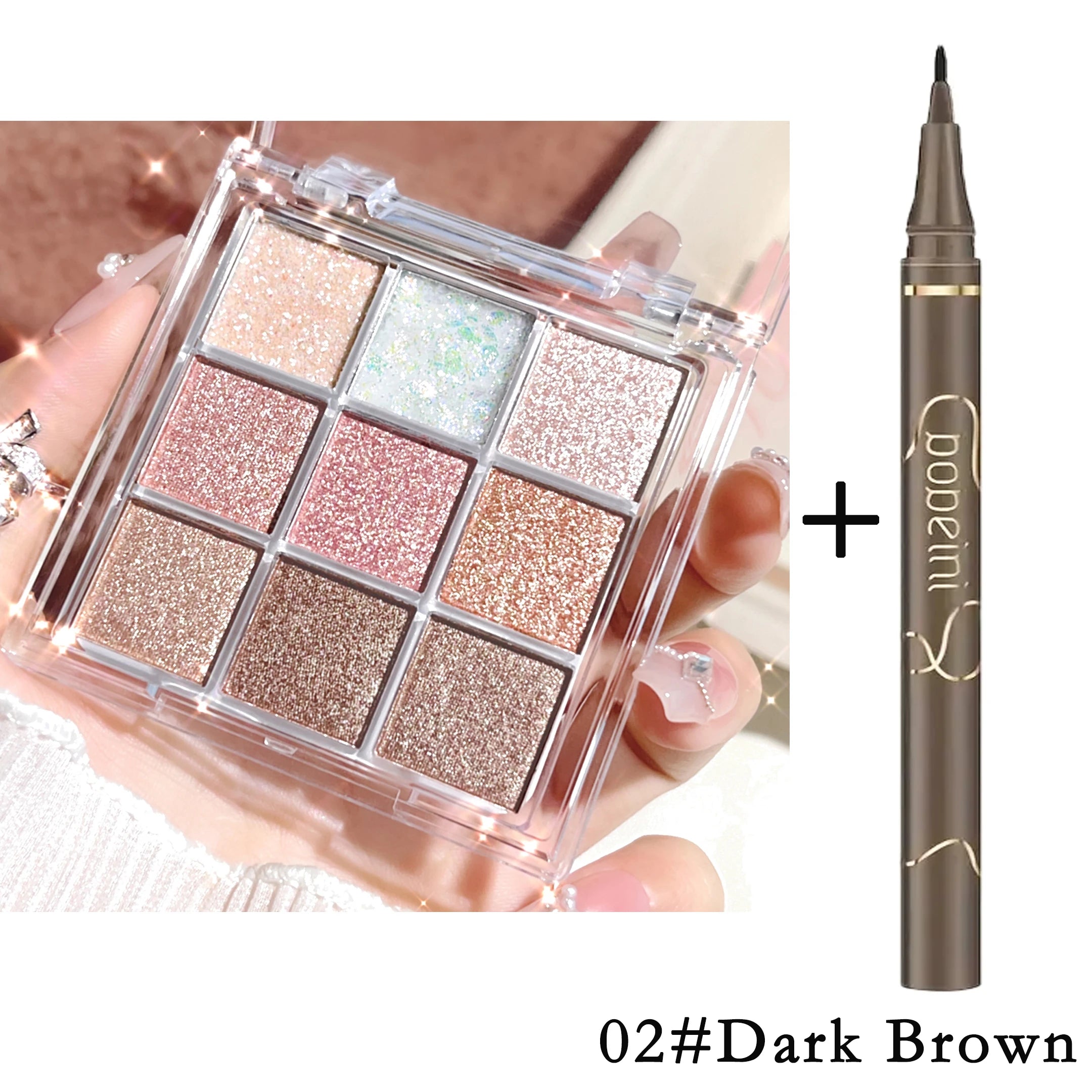 Pearlescent Glitter Eyeshadow Palette