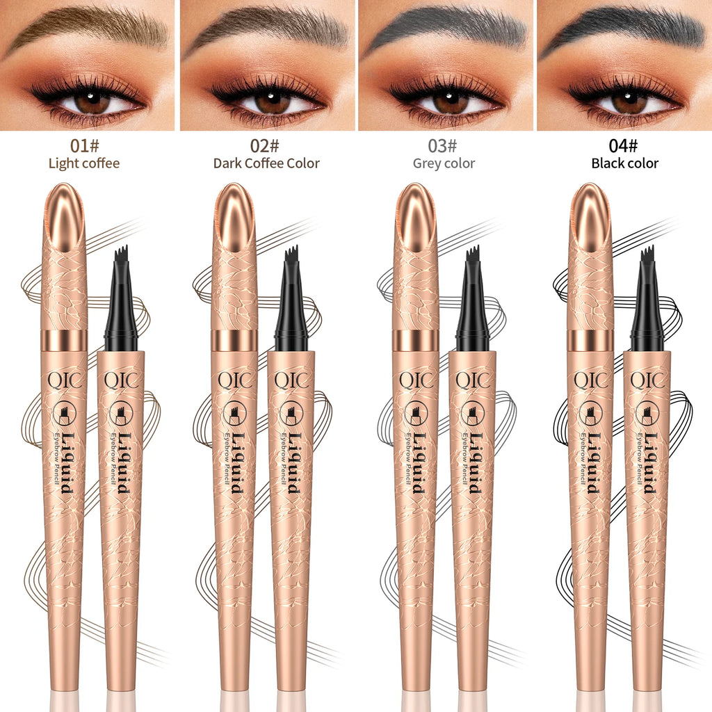 Four-Tip Waterproof Brow Pen