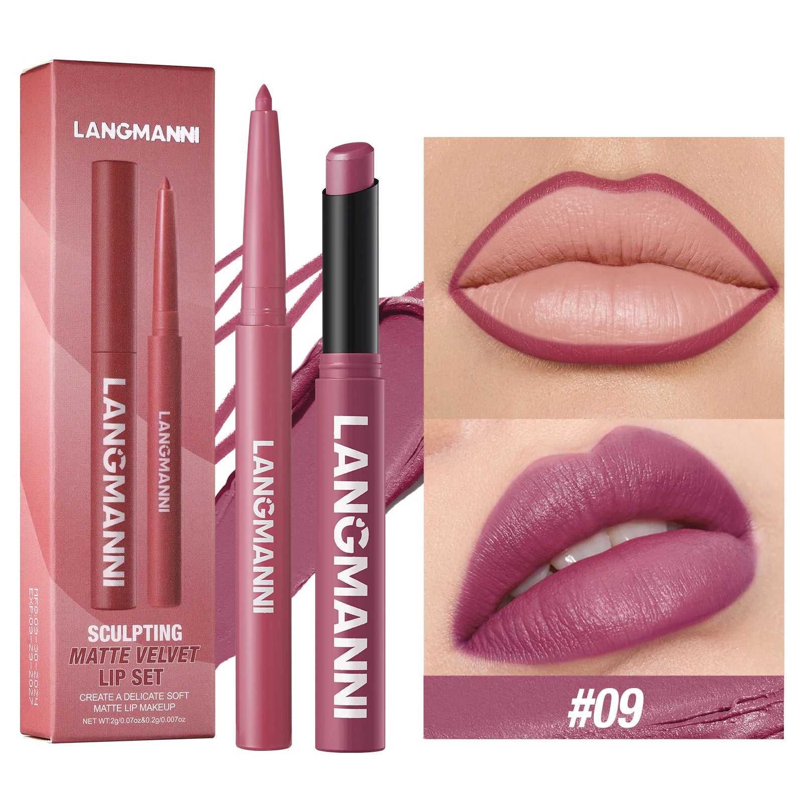 Dual Lipliner Lipstick Pencil