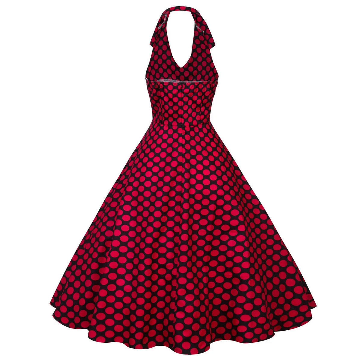 Women'S Elegant Vintage Rockabilly Dress For Women 1950s Style Polka Dot Swing Dress For Retro Parties Costumes Movie Dresses