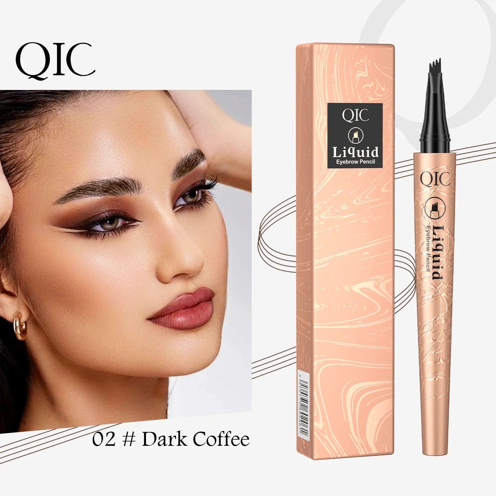Four-Tip Waterproof Brow Pen