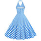 Women'S Elegant Vintage Rockabilly Dress For Women 1950s Style Polka Dot Swing Dress For Retro Parties Costumes Movie Dresses